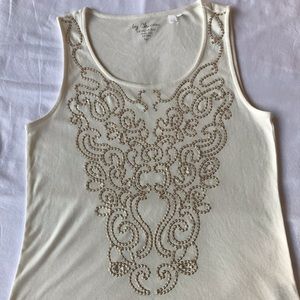 Chico’s sequin embellished tank top